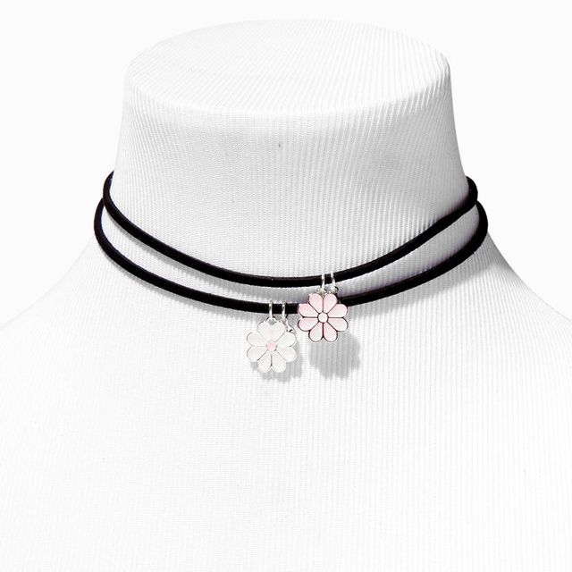 Best Friends Purple Glitter Ombre Split Heart Necklaces - 2 Pack