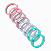 Mint Stripes Full Hair Rolled Hair Ties - 8 Pack