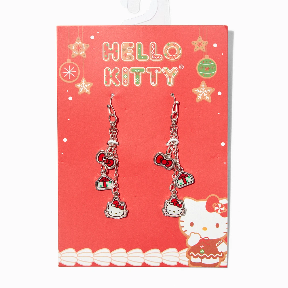 Hello Kitty® Christmas Linear Drop Earrings