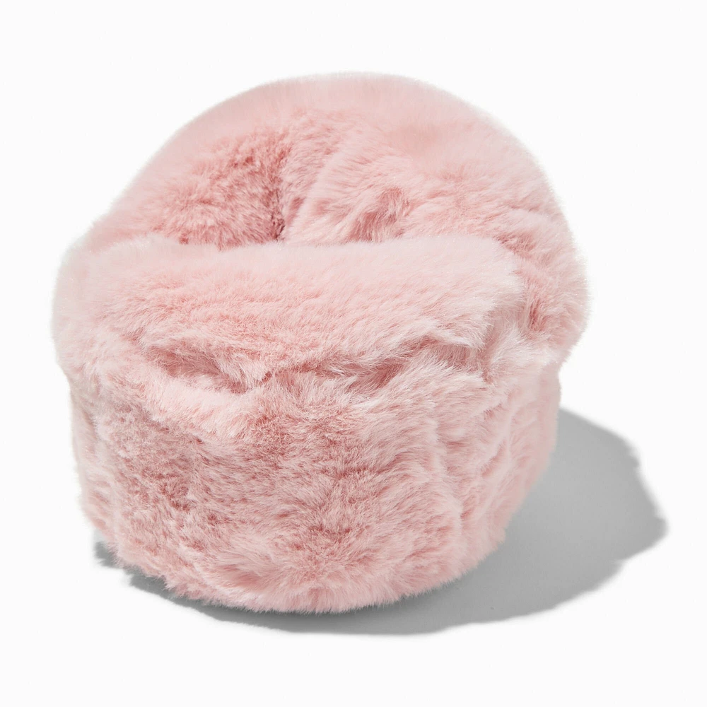 Furry Pink Armchair Phone Holder