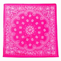 Pink Paisley Bandana Headwrap