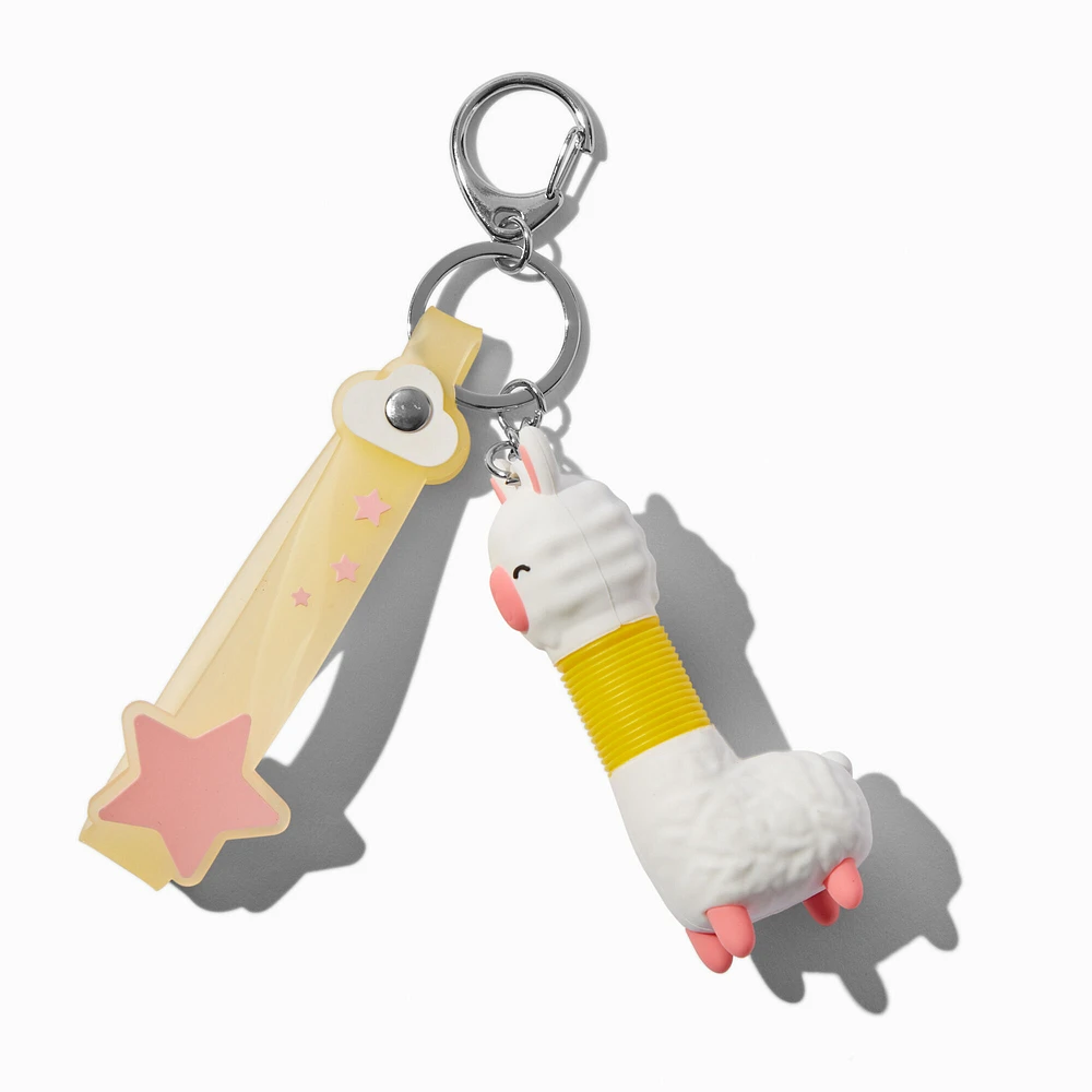 Stretchy Llama Wristlet Keychain