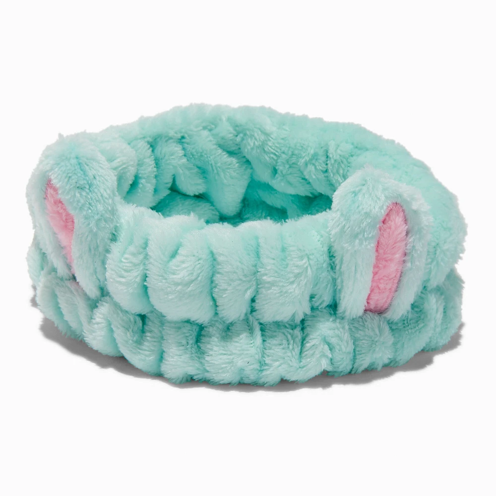 Teal Bunny Furry Makeup Headwrap