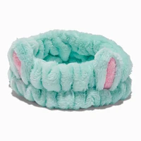 Teal Bunny Furry Makeup Headwrap