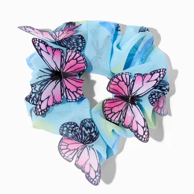 3-D Butterfly Organza Hair Scrunchie
