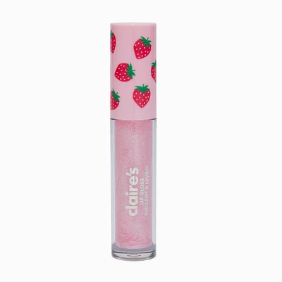 Strawberry Flavored Pink Lip Gloss Wand