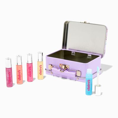 Claire's Club Butterfly Purple Lip Balm Tin (5 pack)