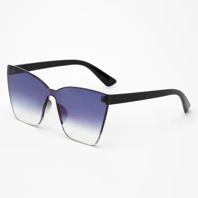 Faded Shield Sunglasses - Black