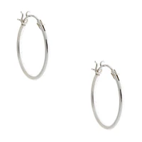 C LUXE by Claire's Sterling Silver 16MM Classic Hoop Earrings
