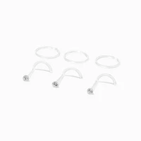 20G BioFlex® Mixed Stud & Hoop Nose Rings