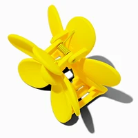 Matte Yellow Flower Medium Hair Claw