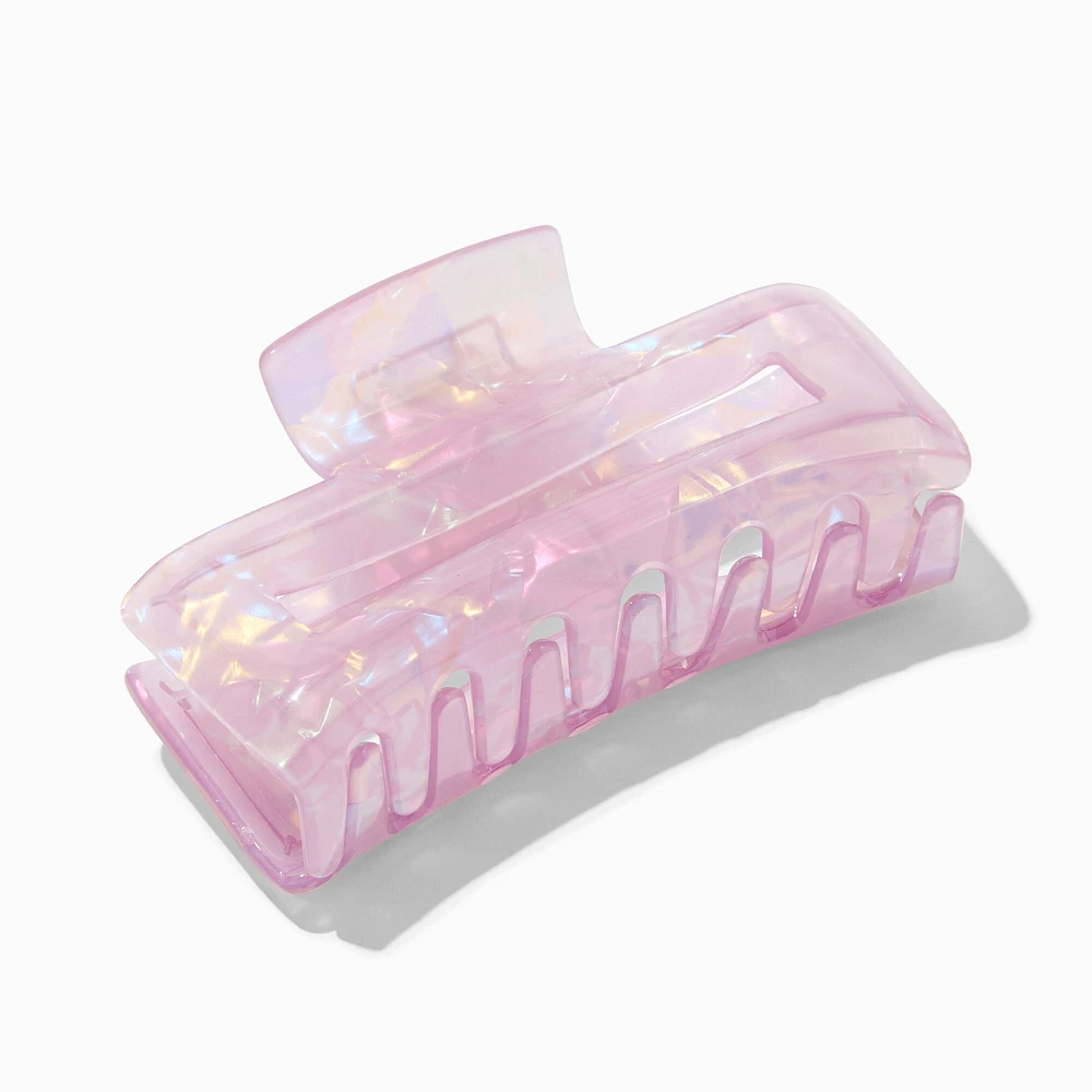 Iridescent Rectangular Hair Claw