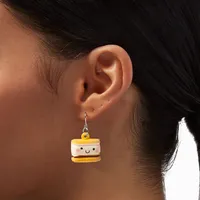 1" S'mores Squish Drop Earrings