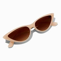 Slim Nude Cat Eye Sunglasses