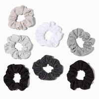 Small Neutral Hair Scrunchies - 7 Pack