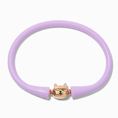 Purple Cat Silicone Bracelet