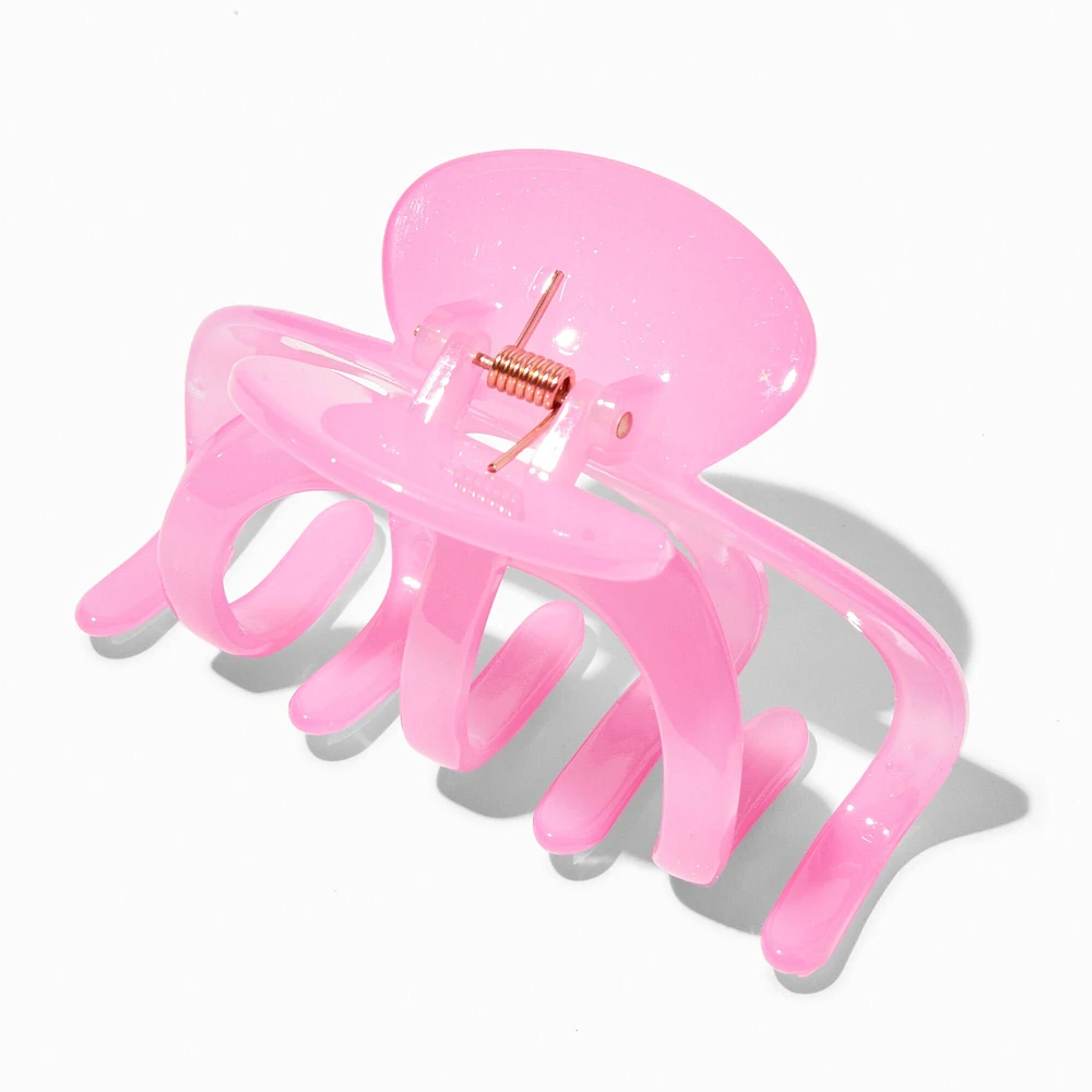 Pink Jelly Spider Hair Claw