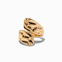 Gold-tone Molten Wrap Ring