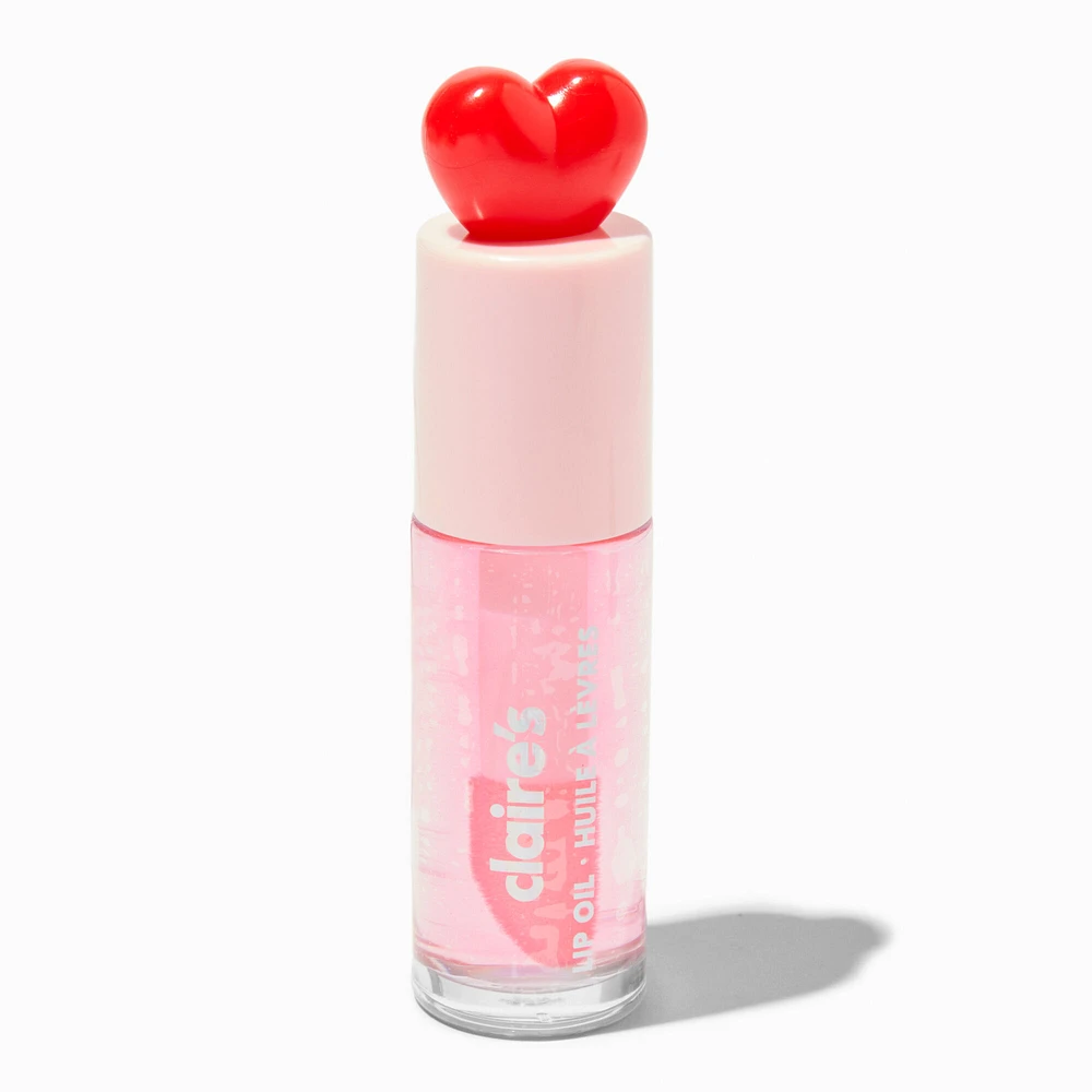 Red Heart Pink Lip Oil