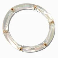 Iridescent Tube Stretch Bracelet