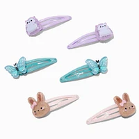 Claire's Club Park Critter Icons Snap Hair Clips - 6 Pack