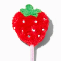 Strawberry Plush Pom Pom Pen