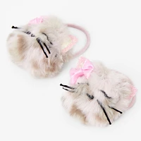 Claire's Club Cat Pom Hair Ties - 2 Pack