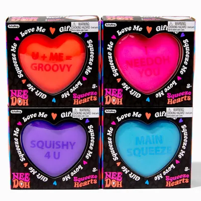 Schylling® NeeDoh™ Squeeze Candy Heart Fidget Toy - Styles May Vary