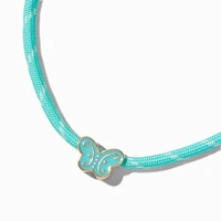 Turquoise Rope Butterfly Pendant Necklace