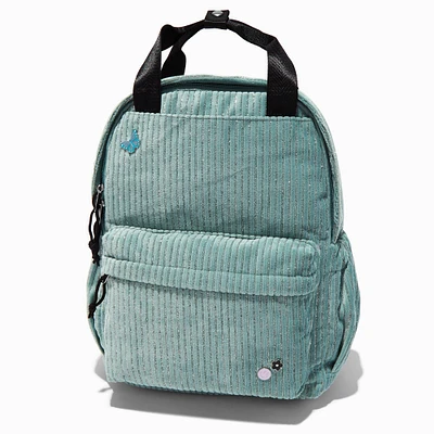 Green Corduroy Backpack