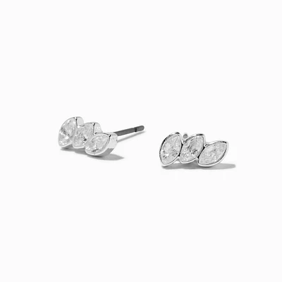 Cubic Zirconia Marquise Trio Stud Earrings