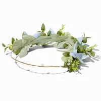 Pearl Greenery Flower Crown Headwrap
