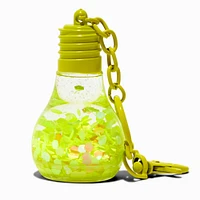 Yellow Chick & Light Bulb Water-Filled Keychain