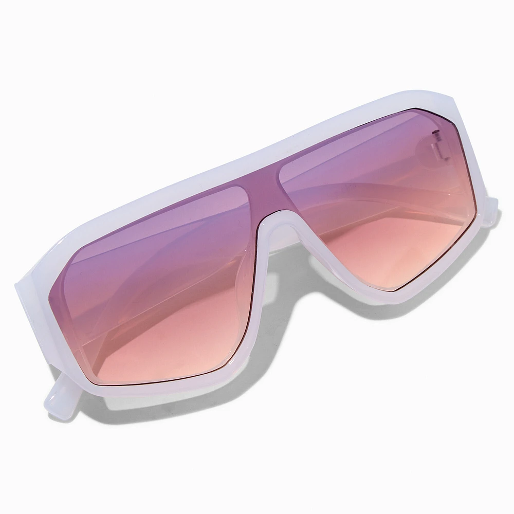 White Shield Sunglasses