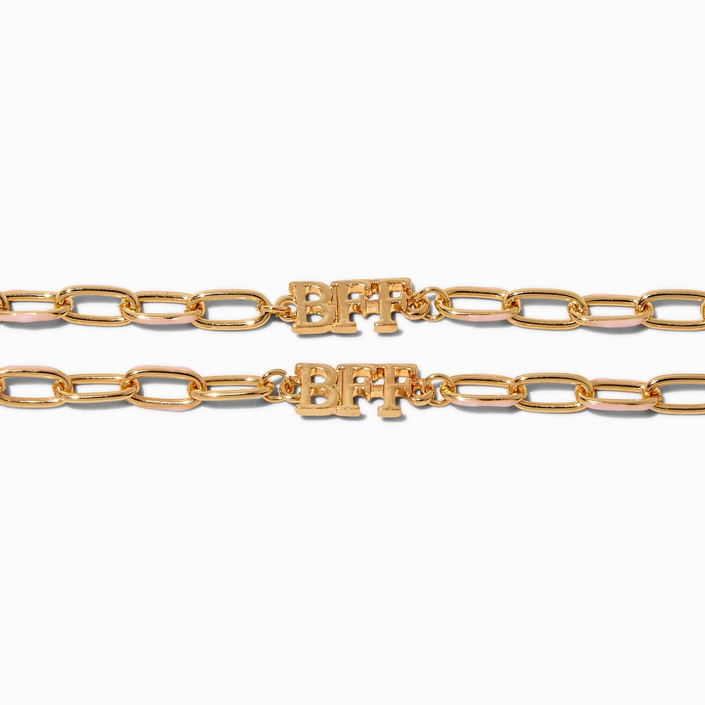 Best Friends Gold-tone Chain Bracelets - 2 Pack