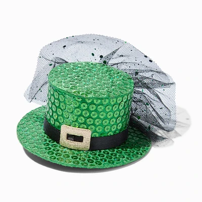 Sequin Leprechaun Hat Hair Clip