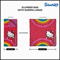 Hello Kitty® Pink Pride Silk Touch Throw Blanket Sherpa Slumber Bag (ds)