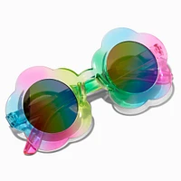 Claire's Club Rainbow Ombré Flower Sunglasses