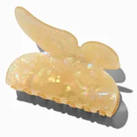 Pearlized Ivory Butterfly Large Hair Claw