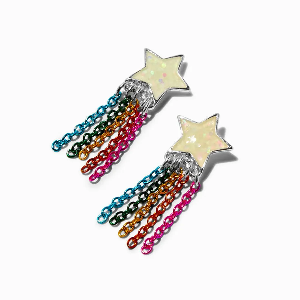 Glow in the Dark Shooting Star Stud Earrings