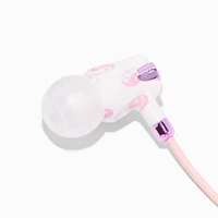 Pink Yin Yang Symbol Silicone Earbuds