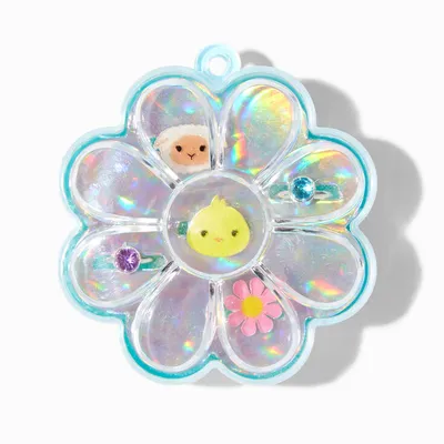 Claire's Club Spring Critters Box Rings - 5 Pack
