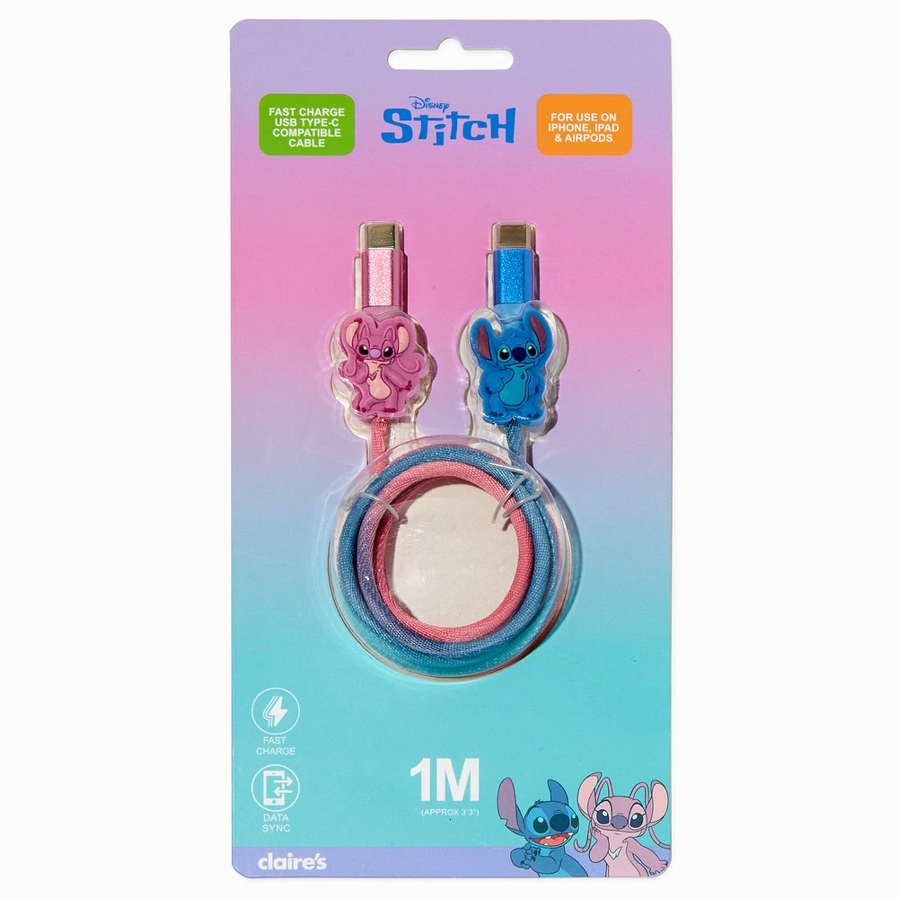 Disney Stitch Claire's Exclusive BFF USB-C Charging Cable