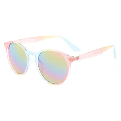 Pastel Rainbow Round Sunglasses