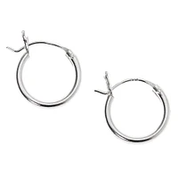 C LUXE by Claire's Sterling Silver Cubic Zirconia Stud & Hoop Earrings - 3 Pack