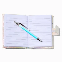 White Quilted Mini Journal Notebook