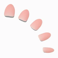 Baby Pink Short Almond Vegan Faux Nail Set - 24 Pack