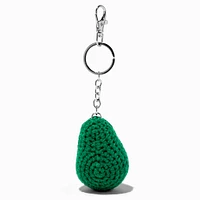 Happy Avocado Crocheted Keychain