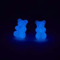 0.5" Glow In The Dark Gummy Bears® Stud Earrings