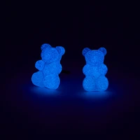 Blue Glow In The Dark Gummy Bears® Stud Earrings